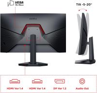 KOORUI 23.8" 24E3 IPS Gaming 165Hz Monitör Siyah 1ms 1920x1080, 165Hz, DP, HDMI, Vesa, AdaptiveSync